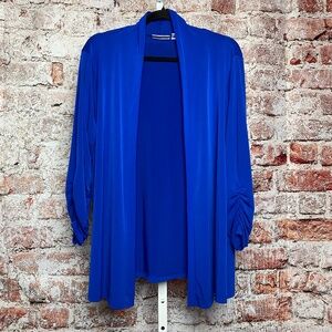 Susan Graver Womenʻs Royal Blue Blazer Large
